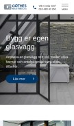 How glasvagg.com looks like on a mobile device such as an iPhone.