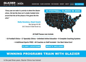 How glazierclinics.com looks like on a tablet such as an iPad.