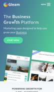 How gleam.io looks like on a mobile device such as an iPhone.