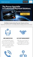 How globalcashcard.com looks like on a mobile device such as an iPhone.