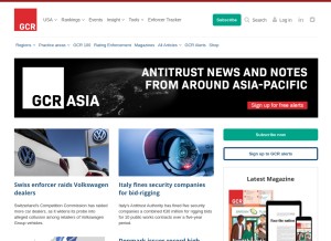 How globalcompetitionreview.com looks like on a tablet such as an iPad.