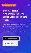 How globalemaillogin.com looks like on a mobile device such as an iPhone.