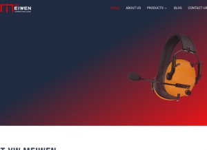 How globalheadsetfactory.com looks like on a tablet such as an iPad.