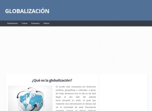 How globalizacion.net looks like on a tablet such as an iPad.