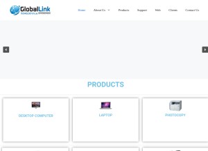 How globallinknepal.com looks like on a tablet such as an iPad.