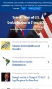 How globalresearch.ca looks like on a mobile device such as an iPhone.