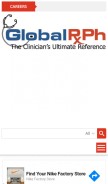 How globalrph.com looks like on a mobile device such as an iPhone.