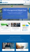 How globalsign.com looks like on a mobile device such as an iPhone.