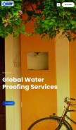 How globalwaterproofingservices.com looks like on a mobile device such as an iPhone.
