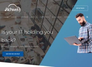 How globalweb.net looks like on a tablet such as an iPad.