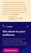 How globalwebindex.net looks like on a mobile device such as an iPhone.