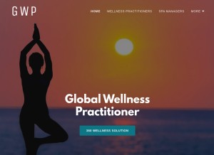 How globalwellnesspractitioner.com looks like on a tablet such as an iPad.