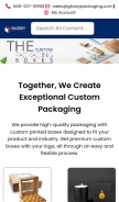 How glossypackaging.com looks like on a mobile device such as an iPhone.