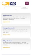 How gls-italy.com looks like on a mobile device such as an iPhone.
