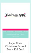 How gluedtomycraftsblog.com looks like on a mobile device such as an iPhone.