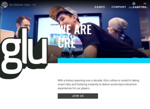 How gluops.com looks like on a tablet such as an iPad.