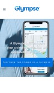 How glympse.com looks like on a mobile device such as an iPhone.