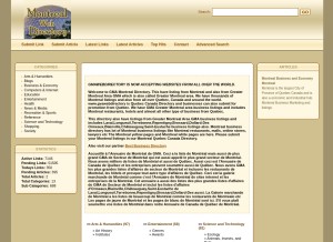 How gmawebdirectory.com looks like on a tablet such as an iPad.