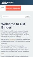 How gmbinder.com looks like on a mobile device such as an iPhone.