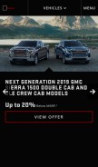 How gmc.com looks like on a mobile device such as an iPhone.