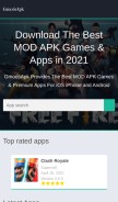 How gmodsapk.com looks like on a mobile device such as an iPhone.