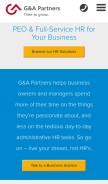 How gnapartners.com looks like on a mobile device such as an iPhone.