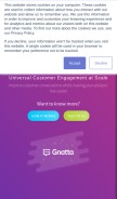 How gnatta.com looks like on a mobile device such as an iPhone.