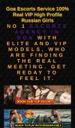 How goaescortsservice.vip looks like on a mobile device such as an iPhone.
