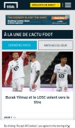 How goal.com looks like on a mobile device such as an iPhone.