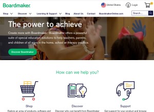 How goboardmaker.com looks like on a tablet such as an iPad.