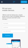 How gocanvas.com looks like on a mobile device such as an iPhone.