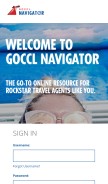 How goccl.com looks like on a mobile device such as an iPhone.