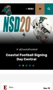 How goccusports.com looks like on a mobile device such as an iPhone.