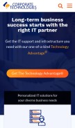 How gocorptech.com looks like on a mobile device such as an iPhone.