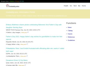 How godaddy.atoz.pw looks like on a tablet such as an iPad.