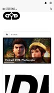 How godisageek.com looks like on a mobile device such as an iPhone.
