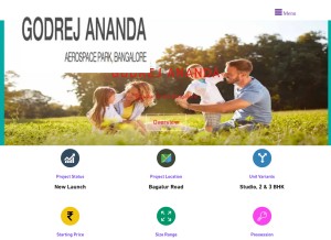 How godrej-ananda.net.in looks like on a tablet such as an iPad.