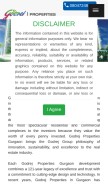 How godrejindia.in looks like on a mobile device such as an iPhone.