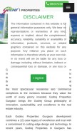 How godrejindia.net.in looks like on a mobile device such as an iPhone.