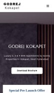 How godrejkokapet.co looks like on a mobile device such as an iPhone.