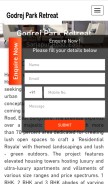 How godrejsparkretreat.in looks like on a mobile device such as an iPhone.