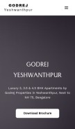 How godrejyeshwanthpur.in looks like on a mobile device such as an iPhone.