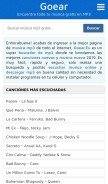 How goear.eu looks like on a mobile device such as an iPhone.