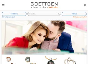 How goettgen.de looks like on a tablet such as an iPad.