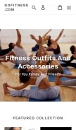 How gofitness.store looks like on a mobile device such as an iPhone.