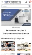 How gofoodservice.com looks like on a mobile device such as an iPhone.