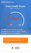 How gofreecredit.com looks like on a mobile device such as an iPhone.
