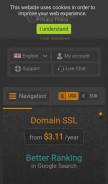 How gogetssl.com looks like on a mobile device such as an iPhone.
