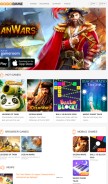 How gogogame.com looks like on a mobile device such as an iPhone.