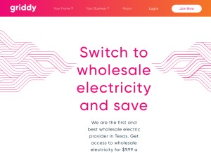 How gogriddy.com looks like on a tablet such as an iPad.